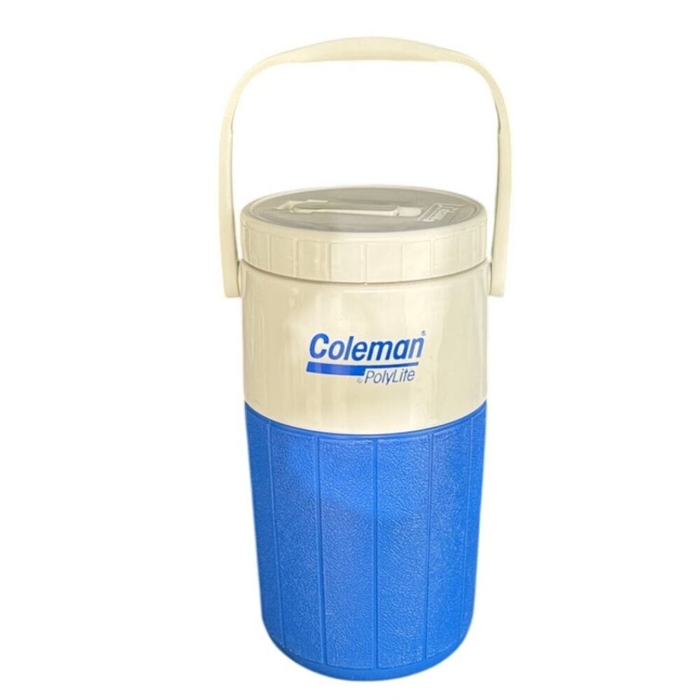 Vintage Coleman Polylite 1/2 Gallon Water Cooler Jug Clean rugged Gorpcore work